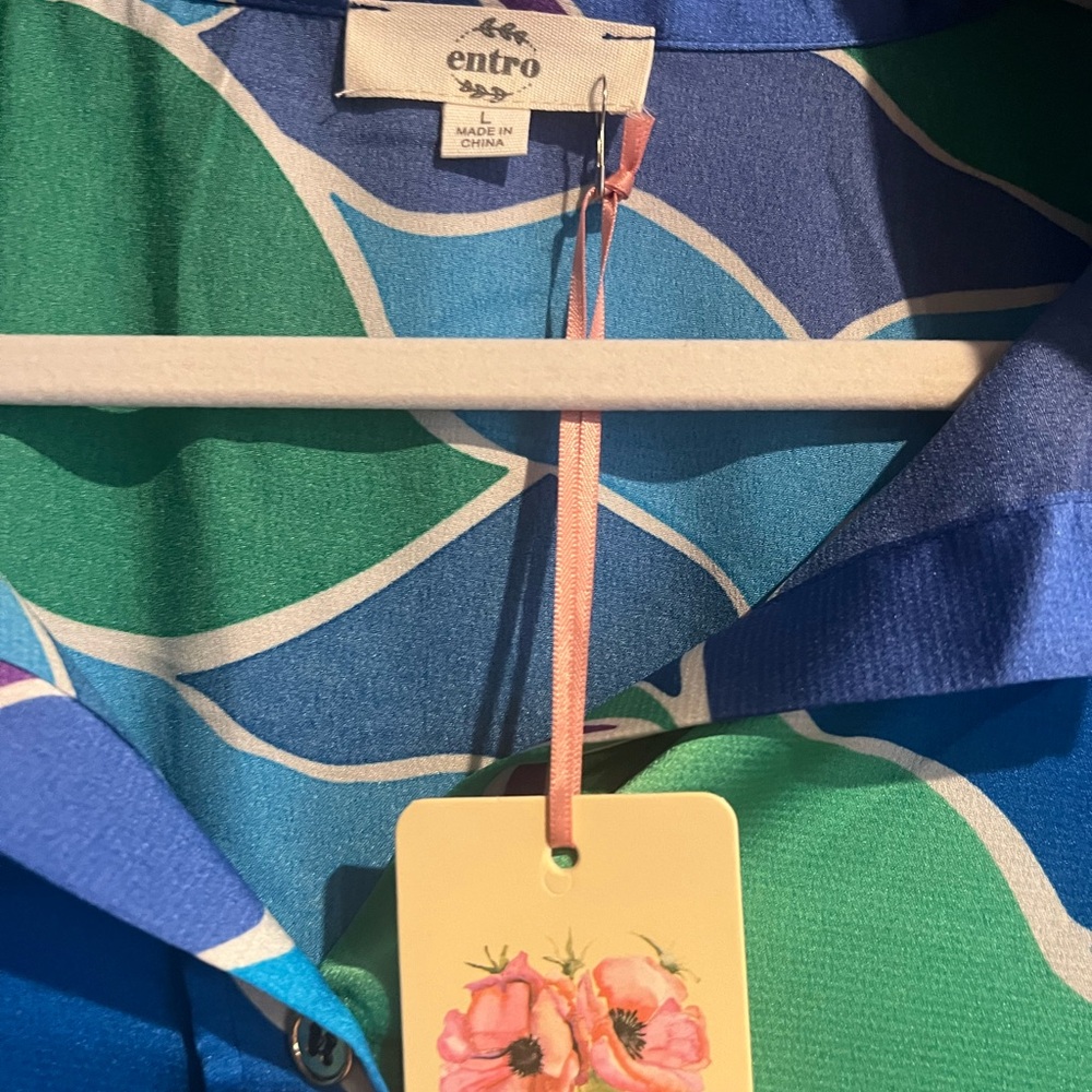 Entro Colorful Button-Up Shirt - Picture 3 of 3